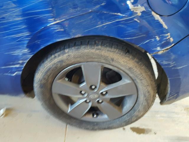 KNAFU6A26A5182127 - 2010 KIA FORTE EX BLUE photo 9