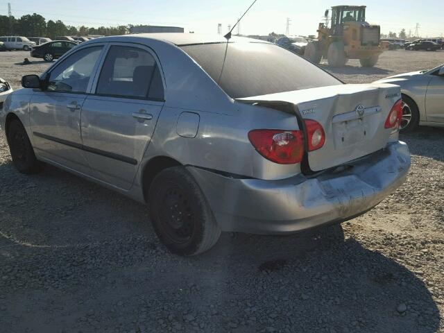 1NXBR32E34Z220493 - 2004 TOYOTA COROLLA GRAY photo 3