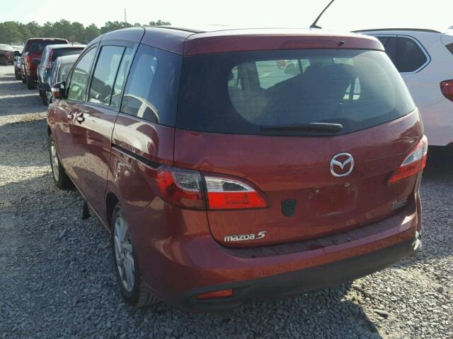 JM1CW2BL3D0162726 - 2013 MAZDA 5 RED photo 3