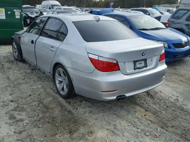 WBANU5C52AC442662 - 2010 BMW 528 I SILVER photo 3