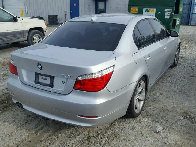 WBANU5C52AC442662 - 2010 BMW 528 I SILVER photo 4