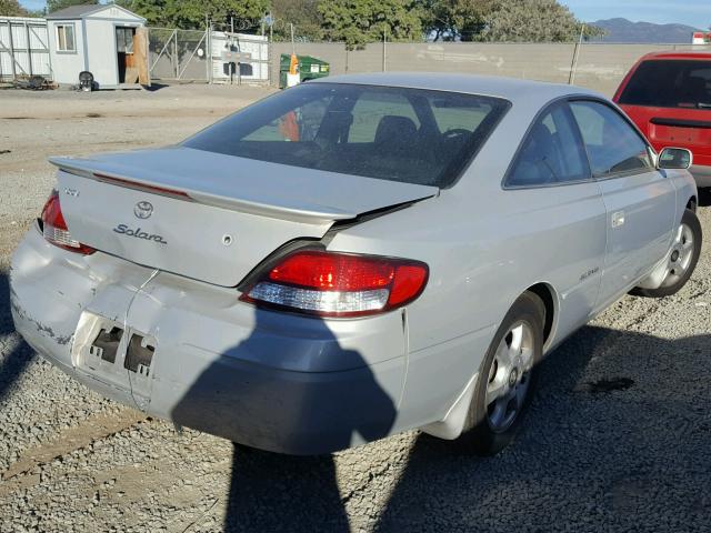 2T1CF28P11C502063 - 2001 TOYOTA CAMRY SOLA SILVER photo 4