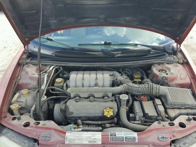 3C3EL55H9XT602969 - 1999 CHRYSLER SEBRING JX RED photo 7