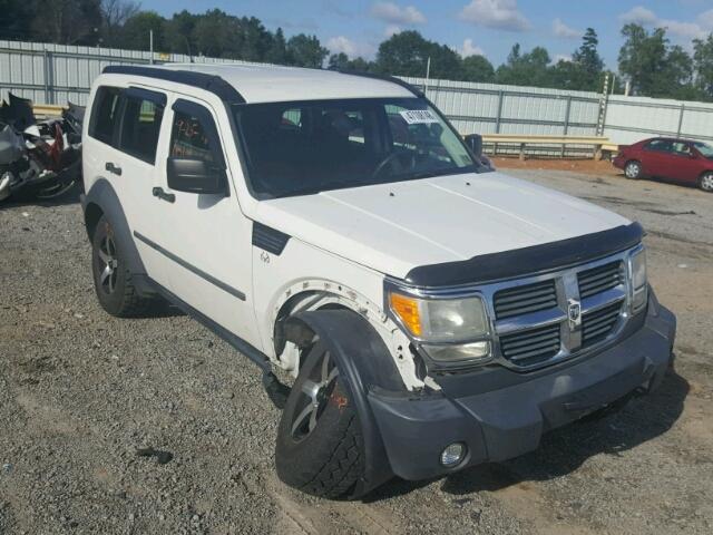 1D8GU28K87W529175 - 2007 DODGE NITRO SXT WHITE photo 1