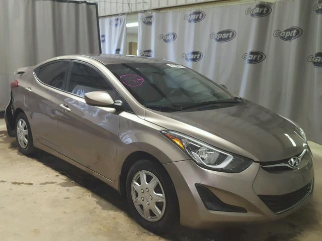 5NPDH4AE1GH718455 - 2016 HYUNDAI ELANTRA SE TAN photo 1