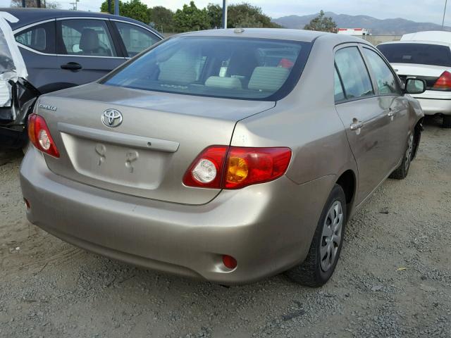 1NXBU40E39Z050537 - 2009 TOYOTA COROLLA BA GOLD photo 4