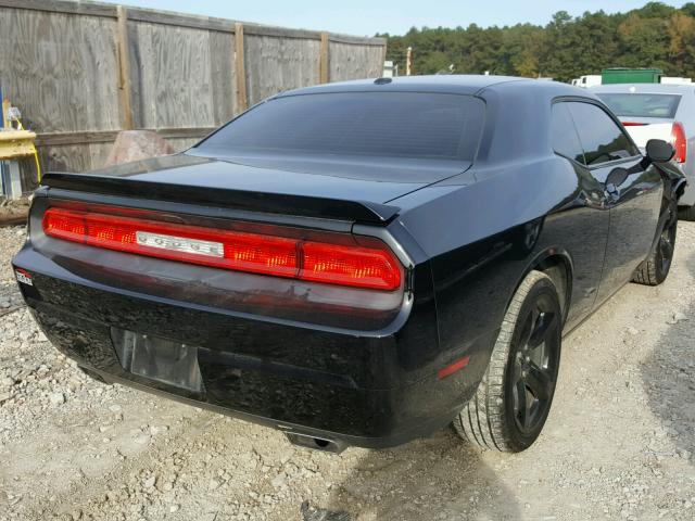 2C3CDYAG7EH270054 - 2014 DODGE CHALLENGER BLACK photo 4