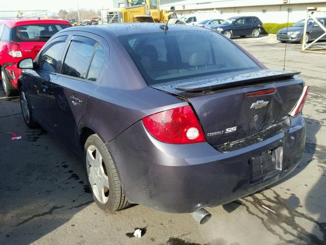 1G1AM58B467765927 - 2006 CHEVROLET COBALT SS GRAY photo 3