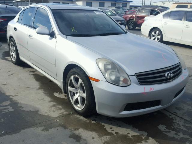 JNKCV51E86M501109 - 2006 INFINITI G35 SILVER photo 1