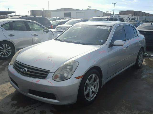 JNKCV51E86M501109 - 2006 INFINITI G35 SILVER photo 2