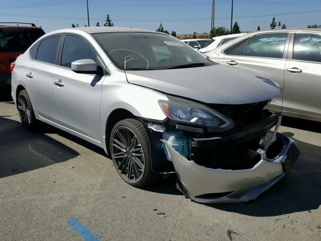 3N1AB7AP3GY219265 - 2016 NISSAN SENTRA S SILVER photo 1