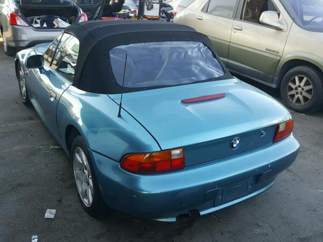 4USCH7320TLB73237 - 1996 BMW Z3 1.9 Синий фото 3