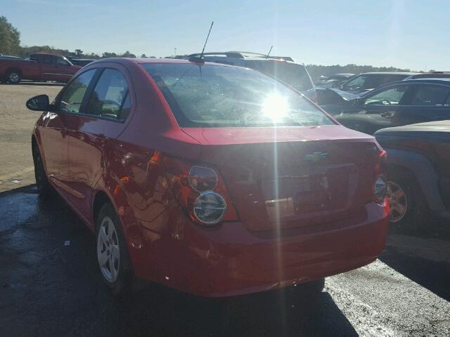 1G1JA5SH2G4101702 - 2016 CHEVROLET SONIC LS RED photo 3