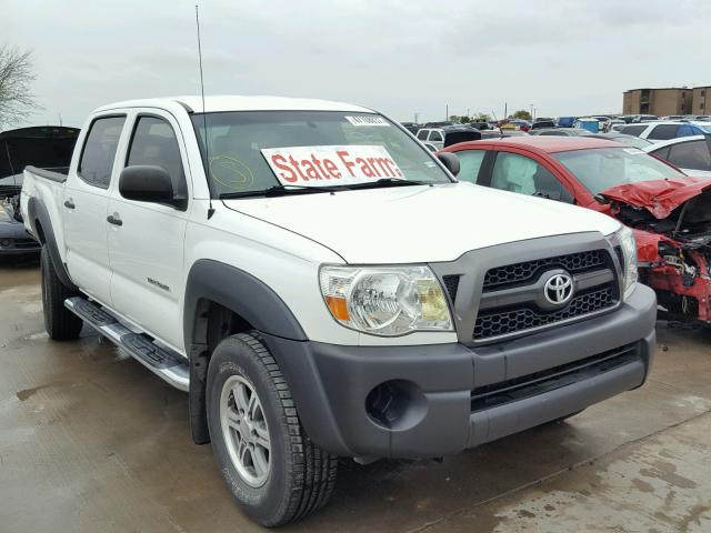 3TMJU4GN3AM104031 - 2010 TOYOTA TACOMA DOU WHITE photo 1