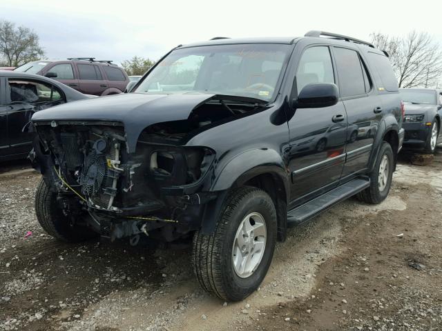 5TDBT48A41S022845 - 2001 TOYOTA SEQUOIA LI BLACK photo 2