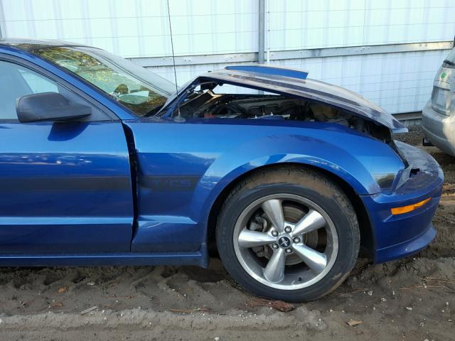 1ZVHT82H075269248 - 2007 FORD MUSTANG GT BLUE photo 10