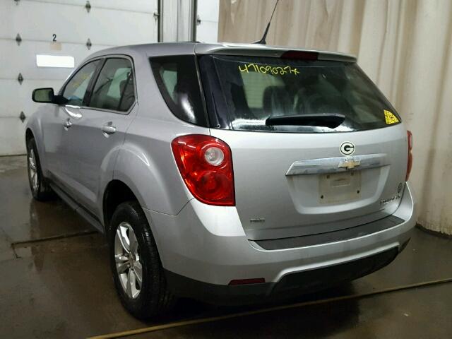 2CNFLCEW5A6257028 - 2010 CHEVROLET EQUINOX LS SILVER photo 3