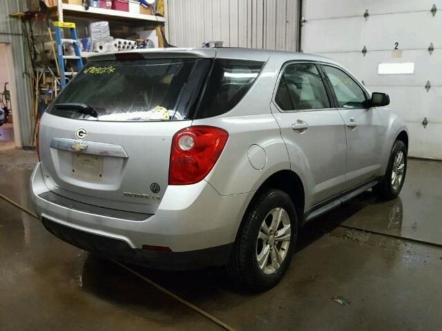 2CNFLCEW5A6257028 - 2010 CHEVROLET EQUINOX LS SILVER photo 4