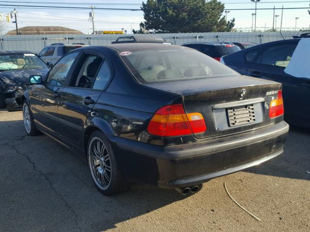 WBAEU334X3PF59688 - 2003 BMW 325 XI BLACK photo 3