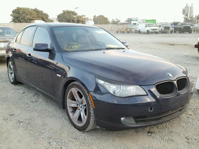 WBANU53508CT16679 - 2008 BMW 528 I BLUE photo 1