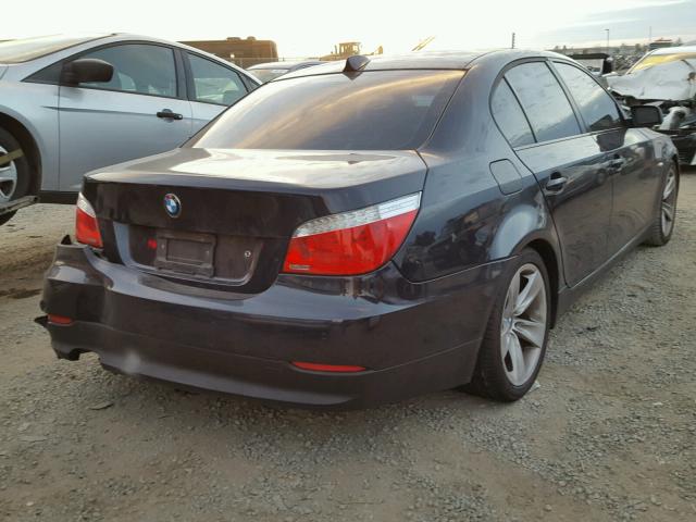 WBANU53508CT16679 - 2008 BMW 528 I BLUE photo 4