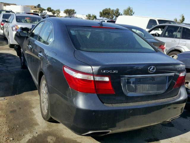 JTHBL46F775037108 - 2007 LEXUS LS 460 GRAY photo 3