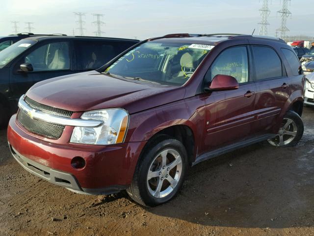 2CNDL63F076015185 - 2007 CHEVROLET EQUINOX LT MAROON photo 2