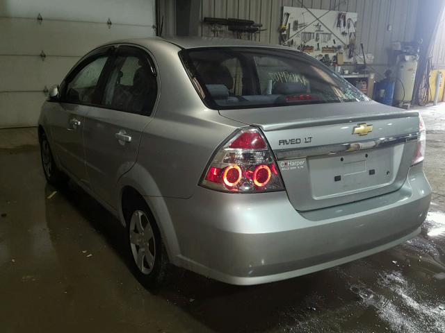 KL1TD5DE6BB187571 - 2011 CHEVROLET AVEO LS SILVER photo 3