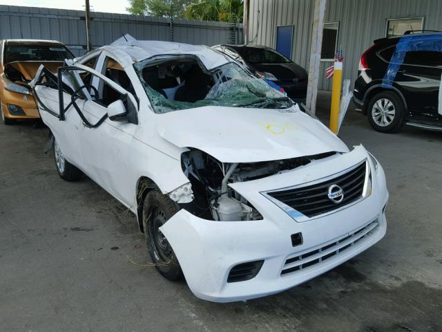 3N1CN7AP4CL889205 - 2012 NISSAN VERSA S WHITE photo 1