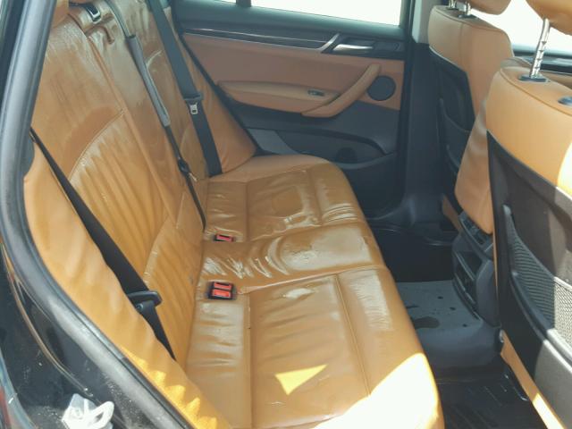 5UXWX9C32H0T21158 - 2017 BMW X3 XDRIVE2 BLACK photo 6