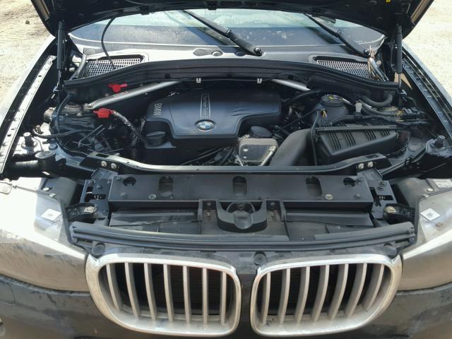 5UXWX9C32H0T21158 - 2017 BMW X3 XDRIVE2 BLACK photo 7