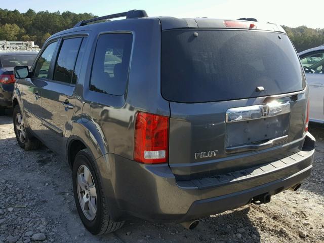 5FNYF3H69BB038584 - 2011 HONDA PILOT EXL GRAY photo 3