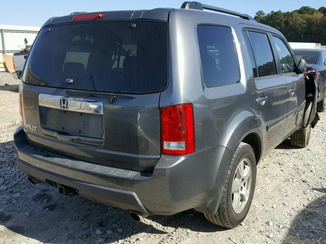 5FNYF3H69BB038584 - 2011 HONDA PILOT EXL GRAY photo 4