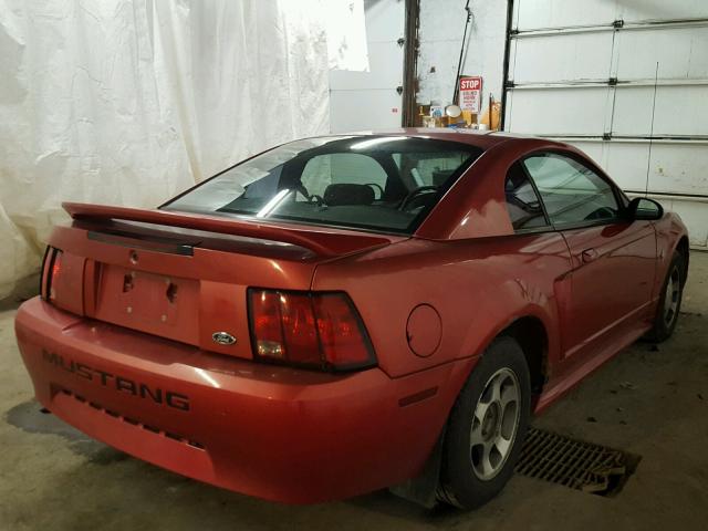 1FAFP4042YF122342 - 2000 FORD MUSTANG RED photo 4