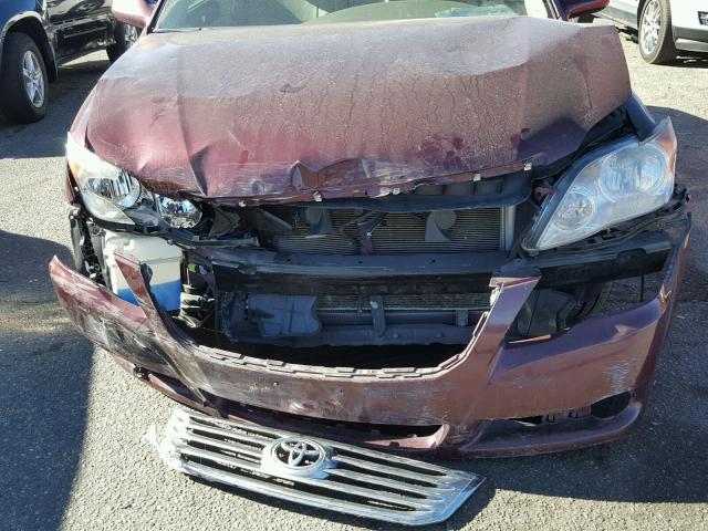 4T1BK36B88U317697 - 2008 TOYOTA AVALON XL MAROON photo 9