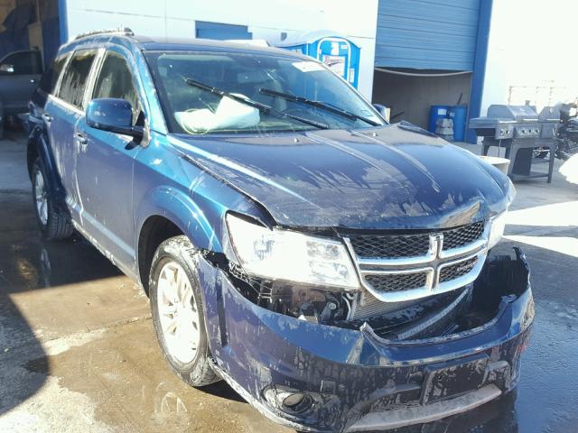 3C4PDCBG4FT712988 - 2015 DODGE JOURNEY SX BLUE photo 1