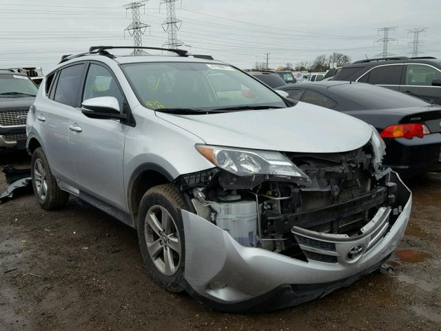 2T3RFREV4FW393438 - 2015 TOYOTA RAV4 XLE SILVER photo 1