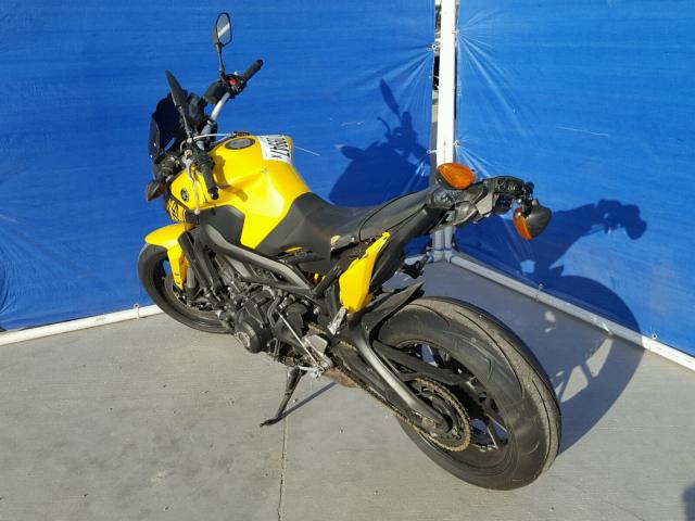 JYARN33E1FA005496 - 2015 YAMAHA FZ09 YELLOW photo 3