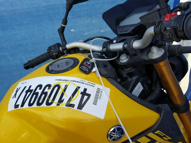 JYARN33E1FA005496 - 2015 YAMAHA FZ09 YELLOW photo 5