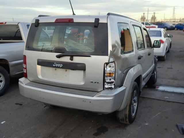 1J8GP28K38W236994 - 2008 JEEP LIBERTY SP SILVER photo 4