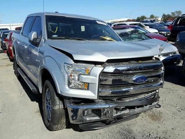 1FTEW1EP1FKD69057 - 2015 FORD F150 SUPER SILVER photo 1