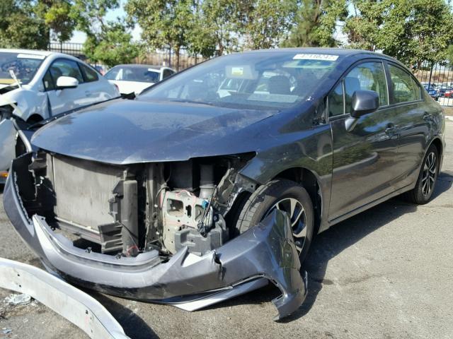 19XFB2F89DE215712 - 2013 HONDA CIVIC EX გრაფიტი ფოტო 2