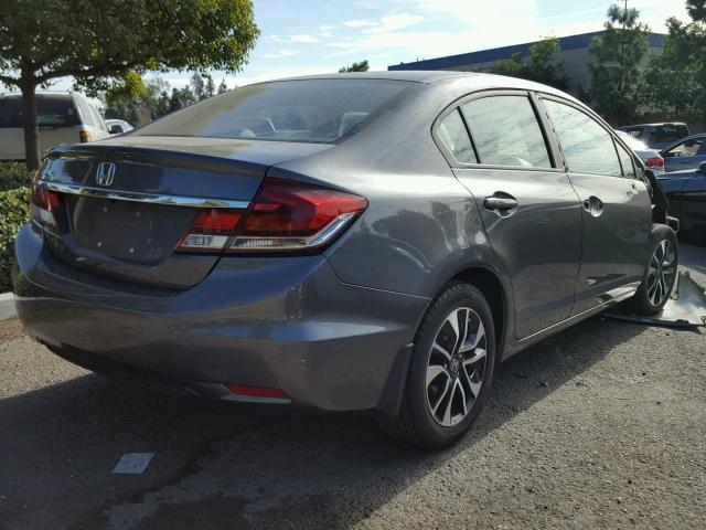 19XFB2F89DE215712 - 2013 HONDA CIVIC EX გრაფიტი ფოტო 4