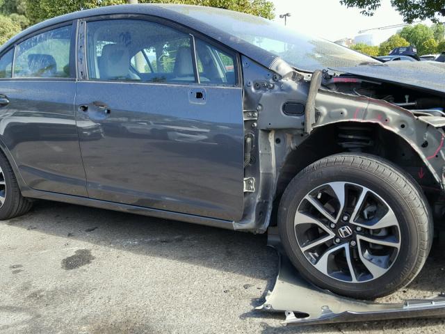 19XFB2F89DE215712 - 2013 HONDA CIVIC EX გრაფიტი ფოტო 9