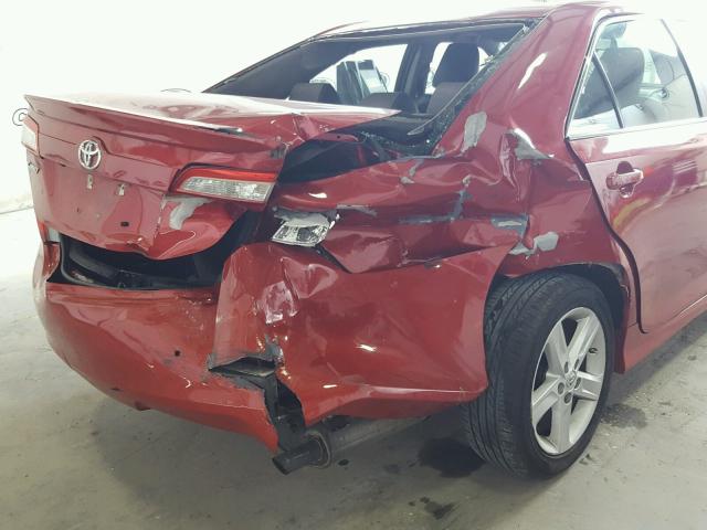 4T1BF1FK8EU784722 - 2014 TOYOTA CAMRY L RED photo 9