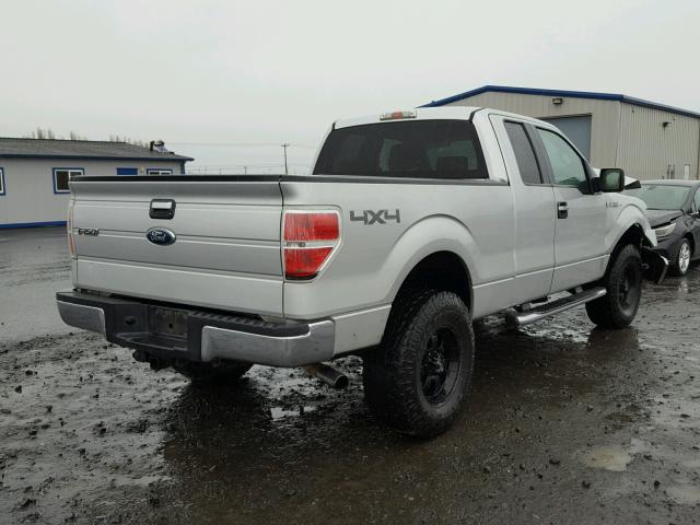 1FTPX14V99FA65428 - 2009 FORD F150 SUPER SILVER photo 4