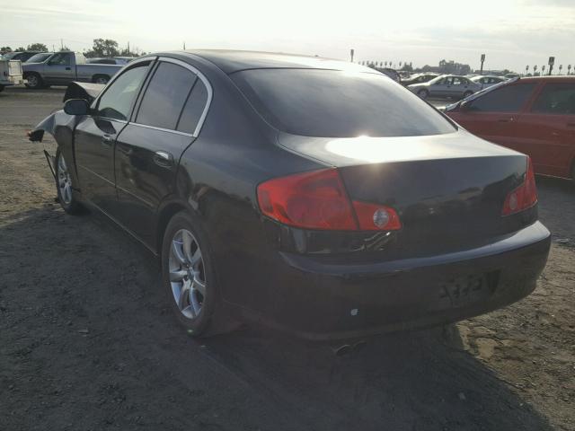 JNKCV51E65M209389 - 2005 INFINITI G35 BLACK photo 3