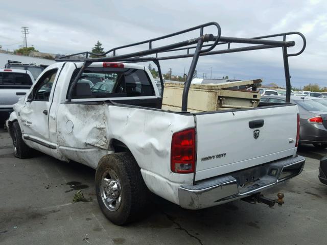 3D7KR26C86G151206 - 2006 DODGE RAM 2500 S WHITE photo 3