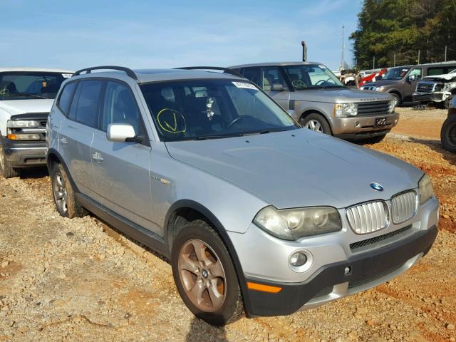 WBXPC93458WJ08005 - 2008 BMW X3 3.0SI SILVER photo 1