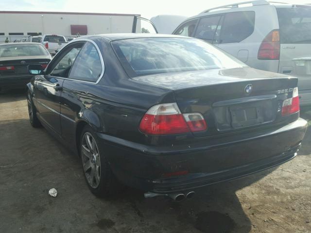 WBABN73453PJ15820 - 2003 BMW 325 CI BLACK photo 3